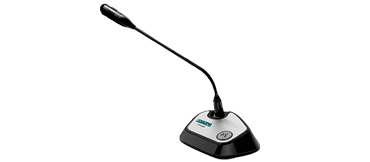 Commercial Audio Desktop Conferencing and Paging Microphone with Dante Network Output