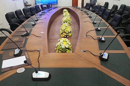 Intelligent Audio Conference System for MOI Conference Room in Kuwait