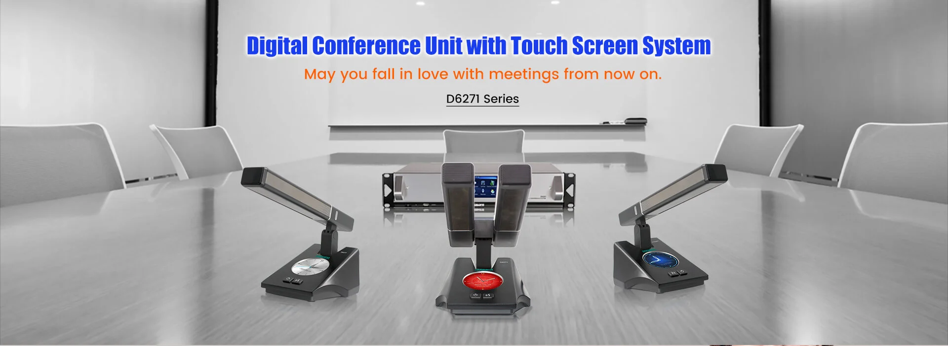 Full Digital Conference Discussion Voting Delegate Unit Microphone  with Circular screen