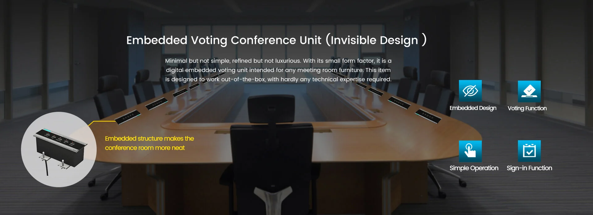 Embedded Delegate Discussion & Voting Unit