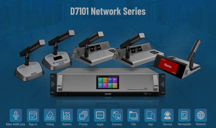 IP Network Conference System Solution for Conference Room D7101