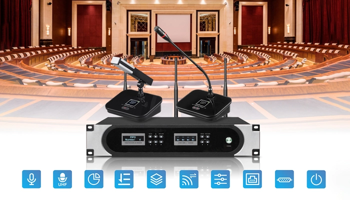 UHF Wireless Conference System Solution for Conference Room DW9866