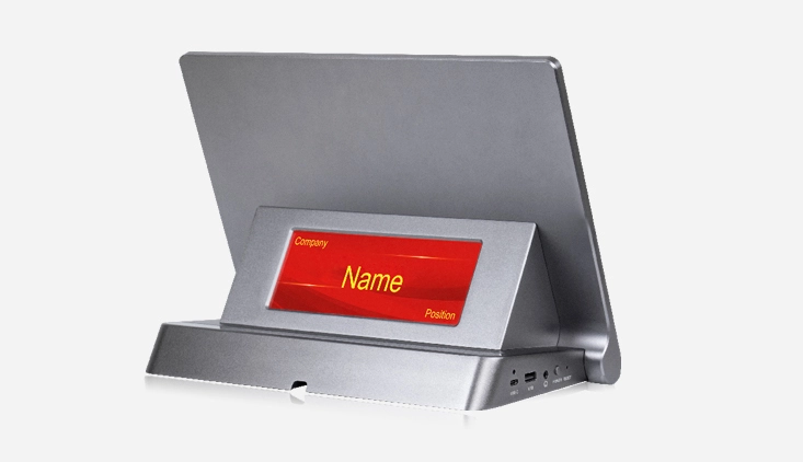 desktop paperless terminal with nameplate 5