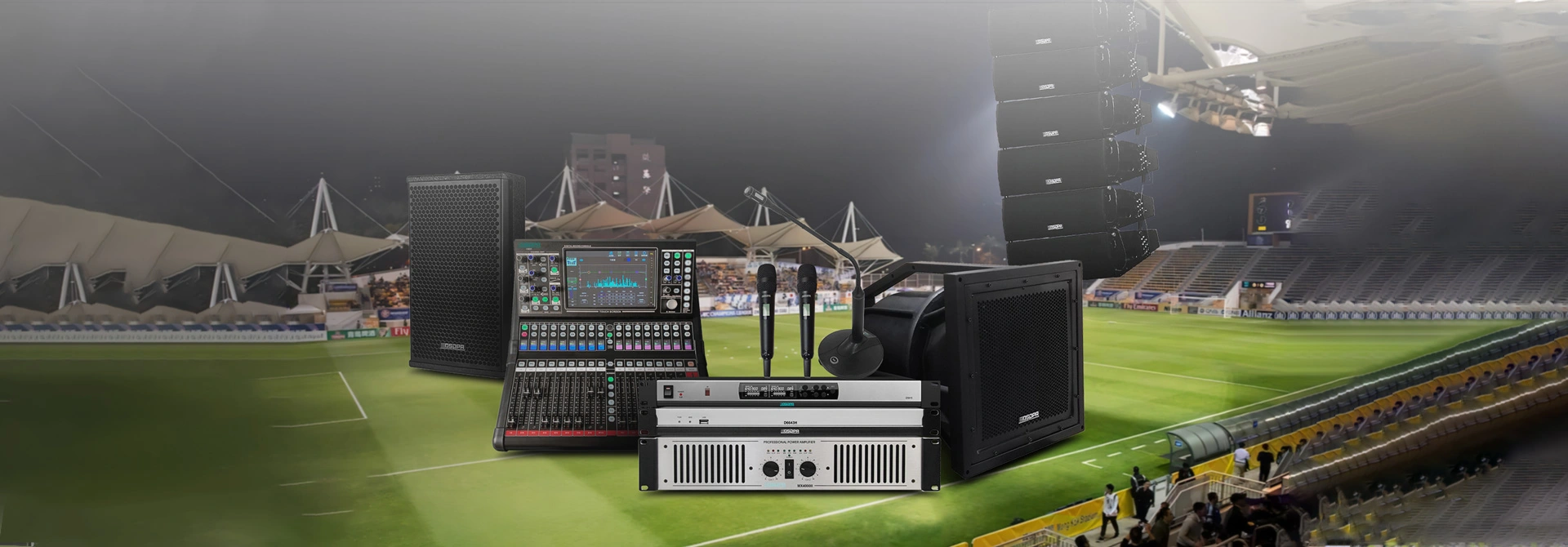 Professional Sound System Solution for a Football Stadium