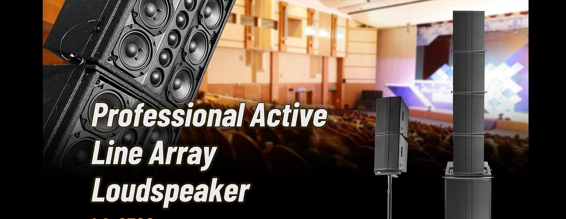 Professional Active Line Array Loudspeaker System