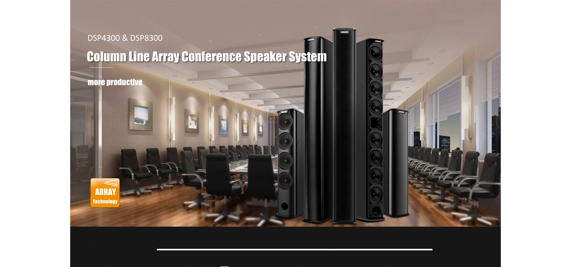 3 Icnh 270W Line Array Column Speaker