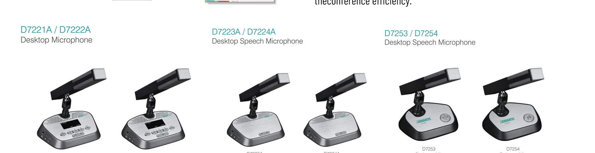 Digital Desktop Conference System Chairman Chairman Discussion Microphones