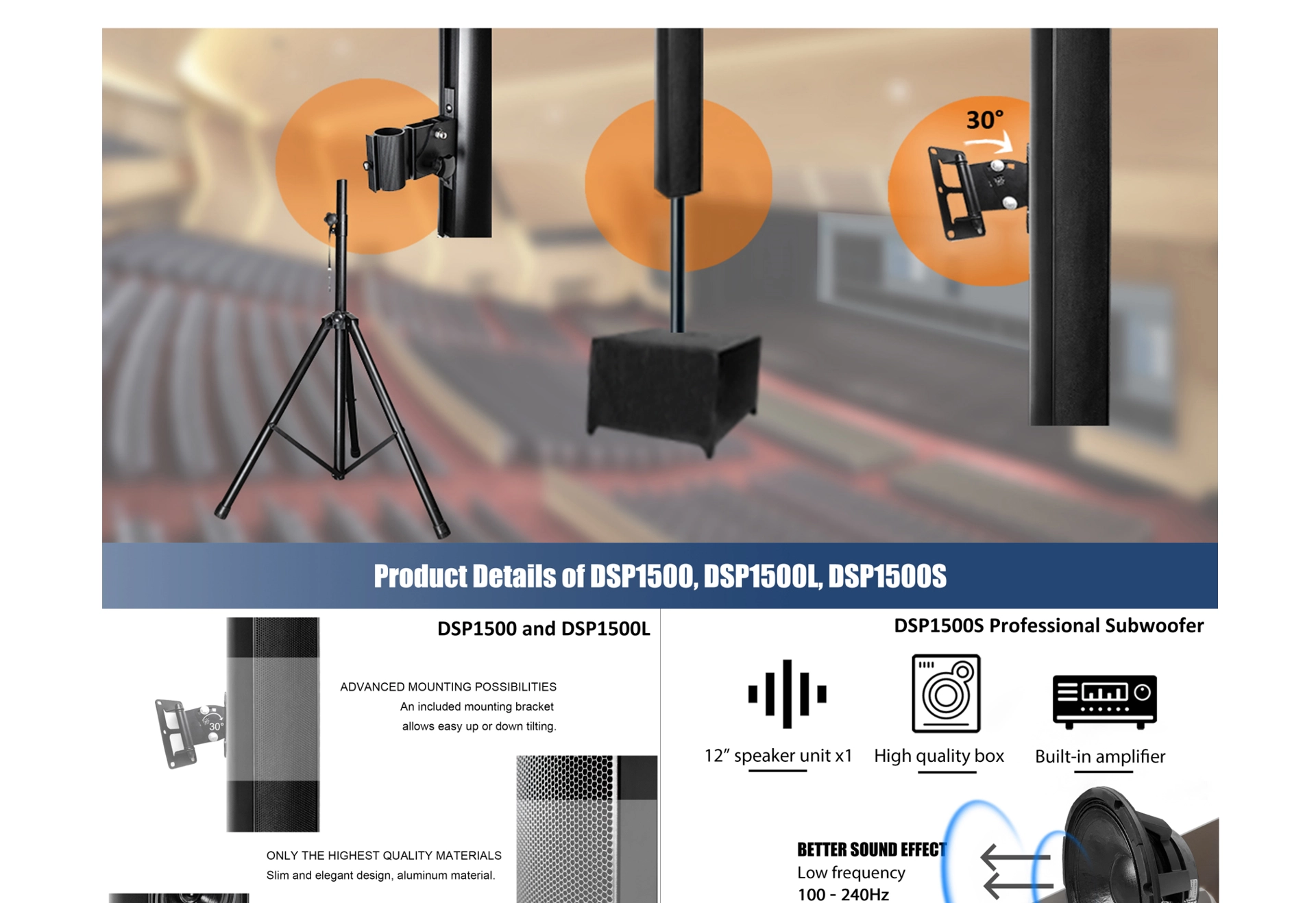 8x35W Array Digitally Steerable Speakers
