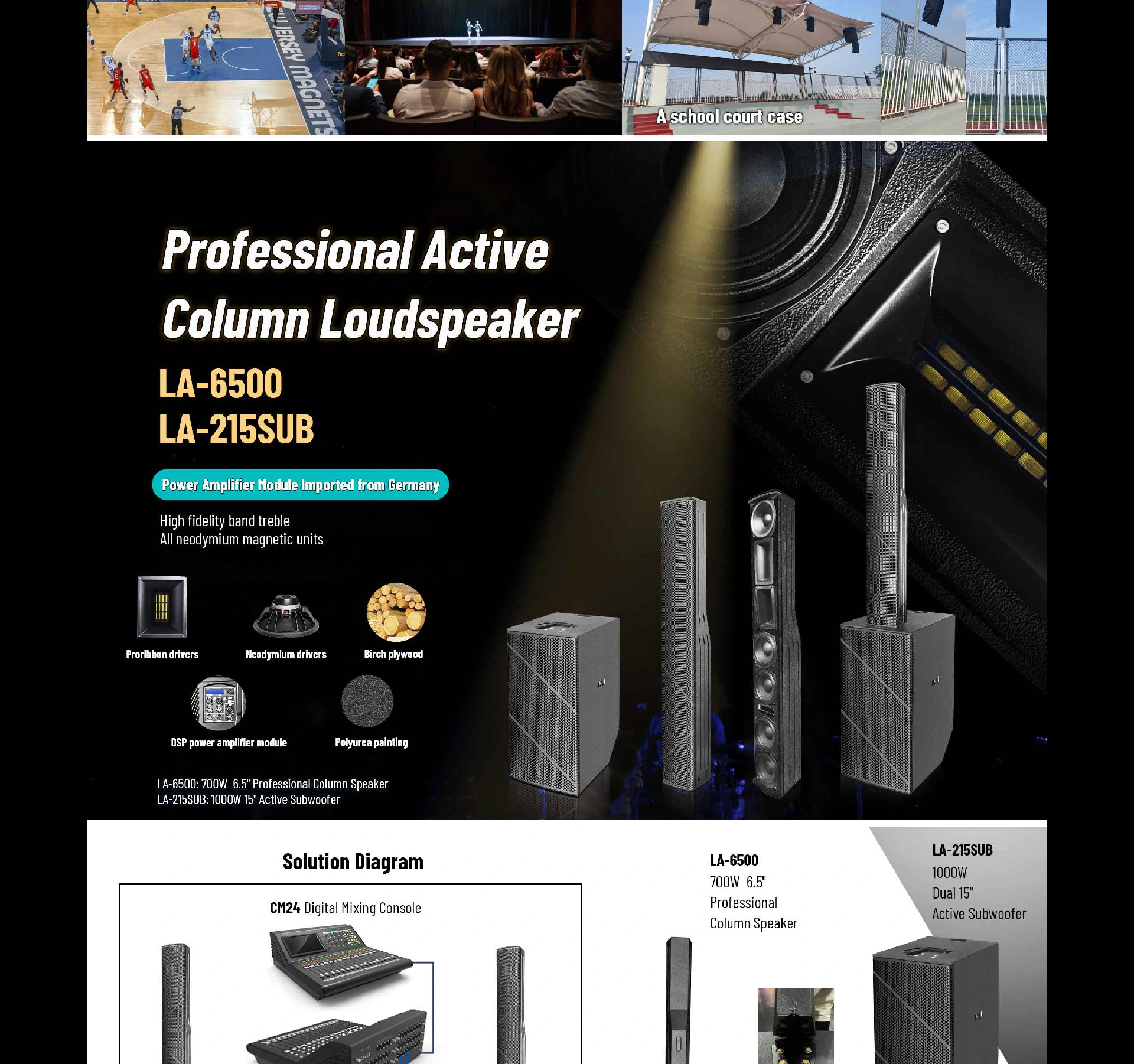 Portable Active Line Array System