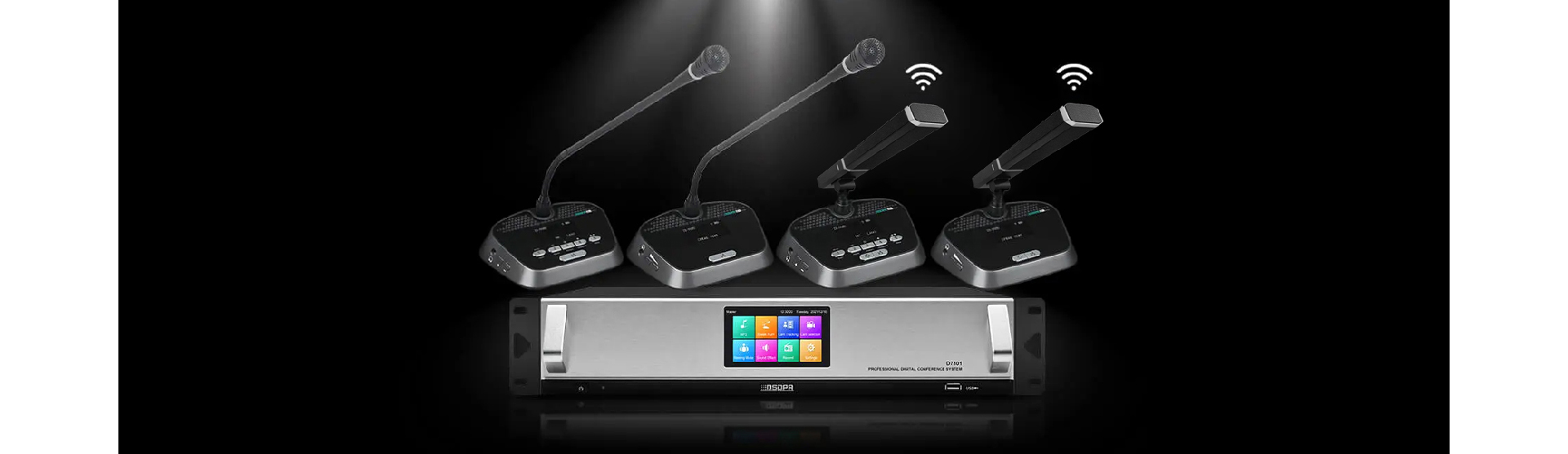 Wireless Conference System 5G WiFi Wireless Digital Voting Delegate Unit