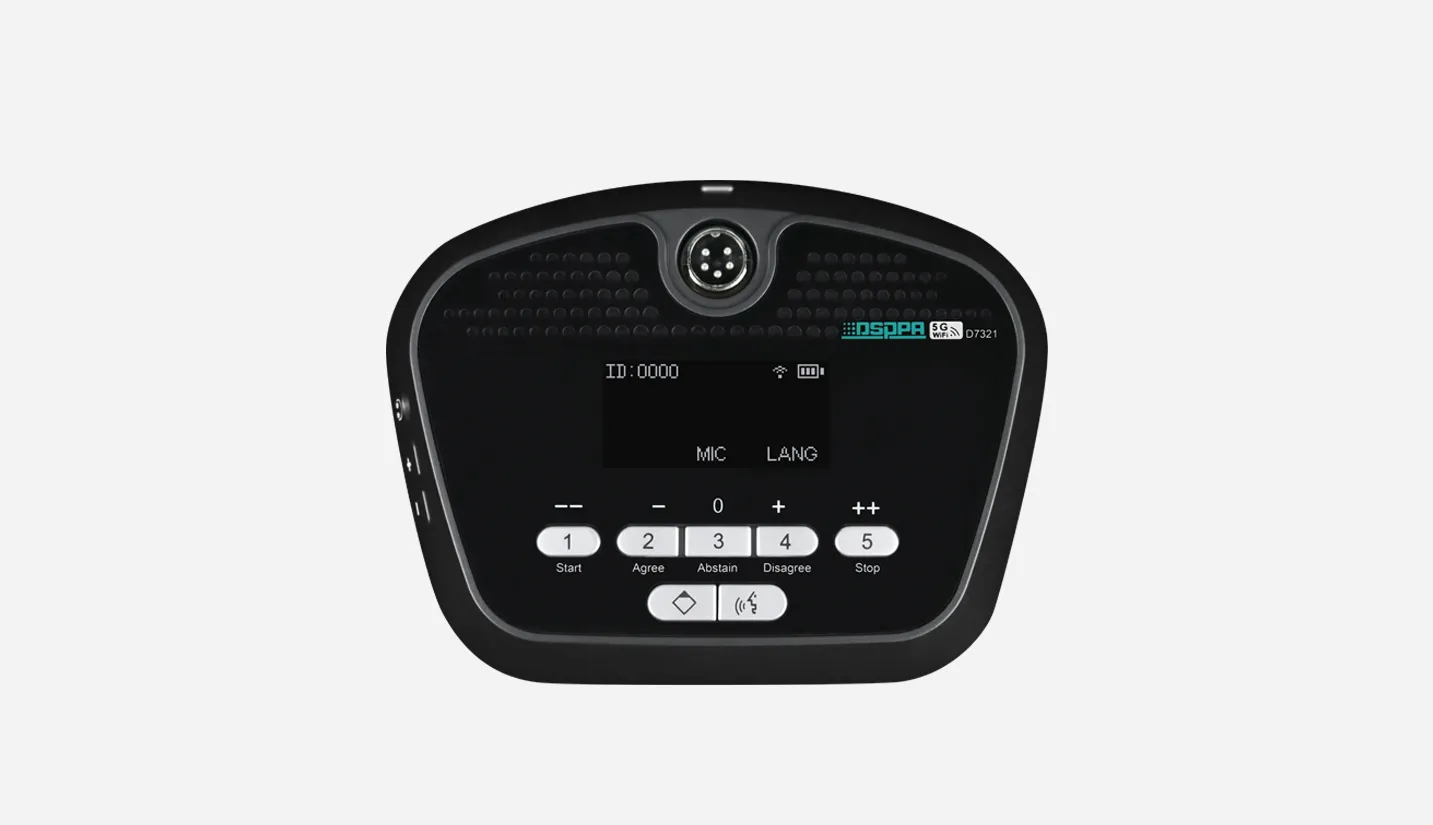 Wireless Conference System 5G WiFi Wireless Digital Voting Chairman Unit