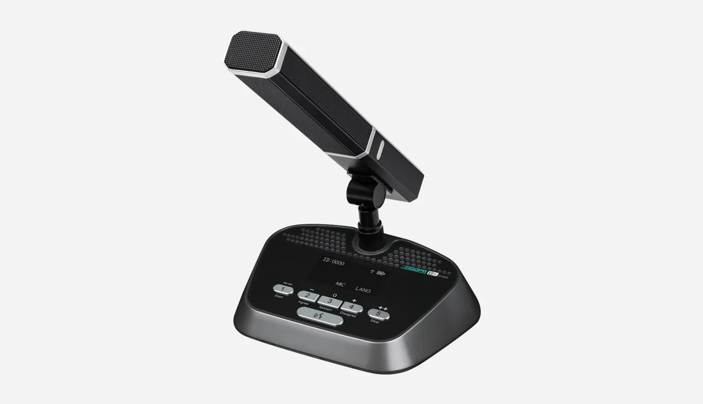 Wireless Conference System 5G WiFi Wireless Digital Voting Delegate Unit