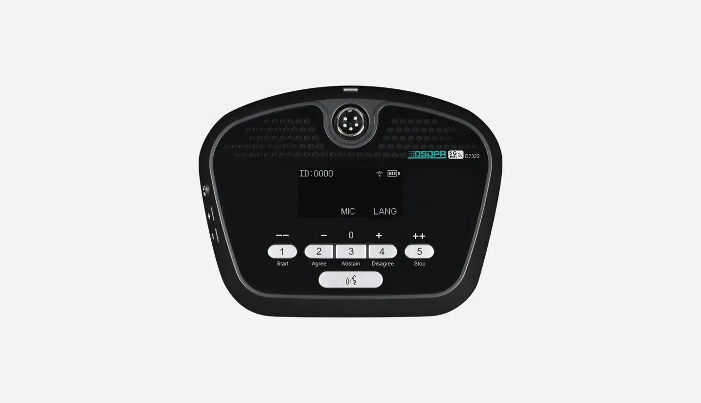 Wireless Conference System 5G WiFi Wireless Digital Voting Delegate Unit