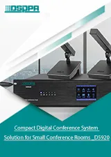 Compact Digital Conference System Solution for Small Conference Rooms _D5920
