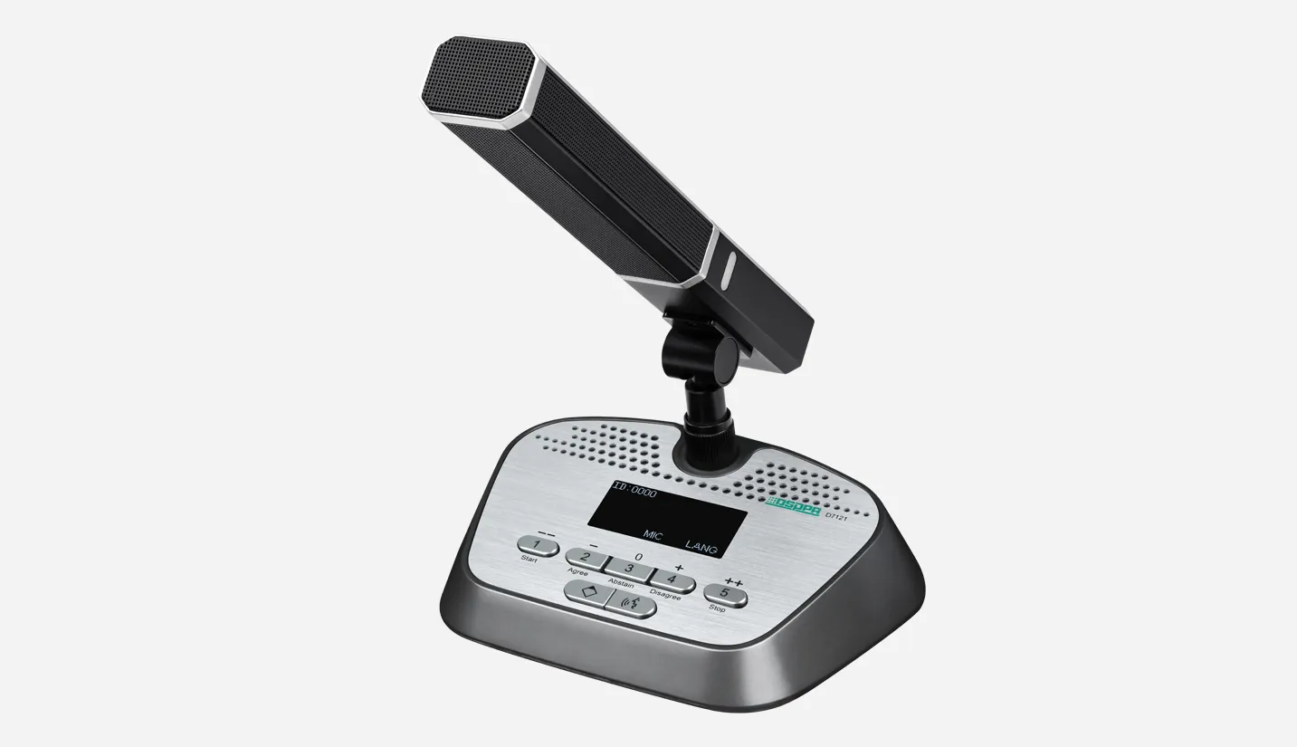Desktop Discussion Voting Conferencing Chairman Mic for Audio Conference System