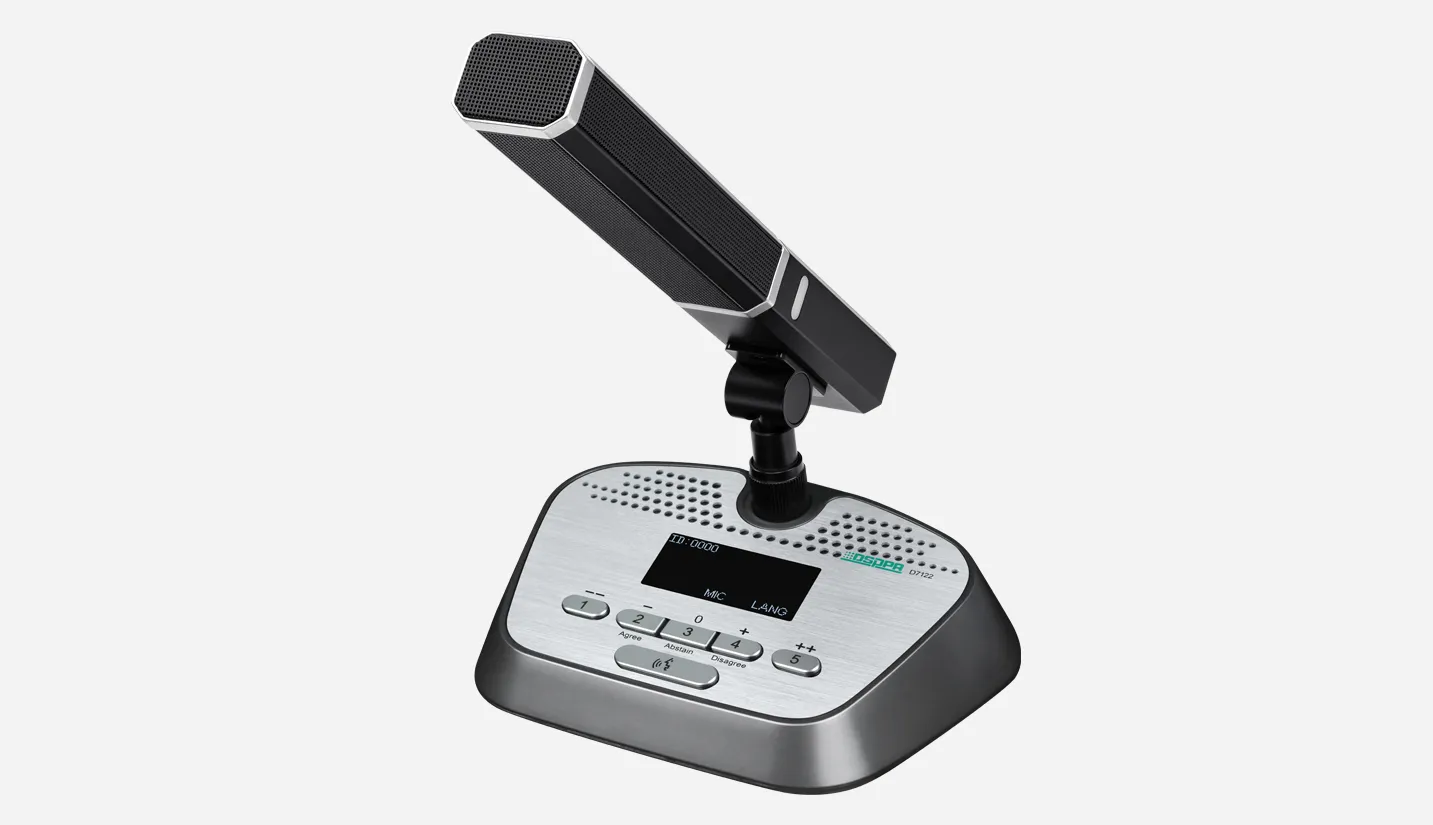 Desktop Discussion Voting Conferencing Delegate Mic for Audio Conference System