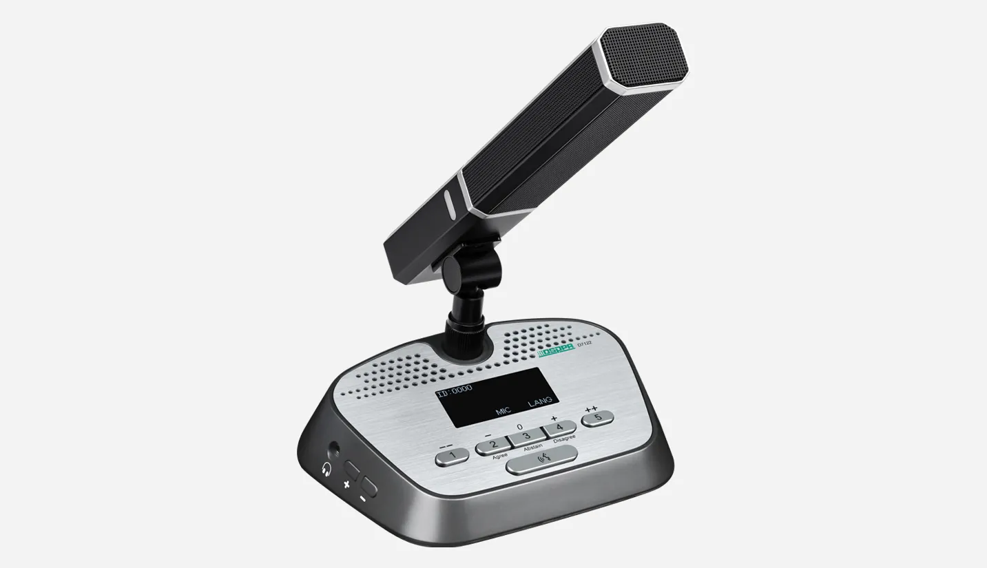 Desktop Discussion Voting Conferencing Delegate Mic for Audio Conference System
