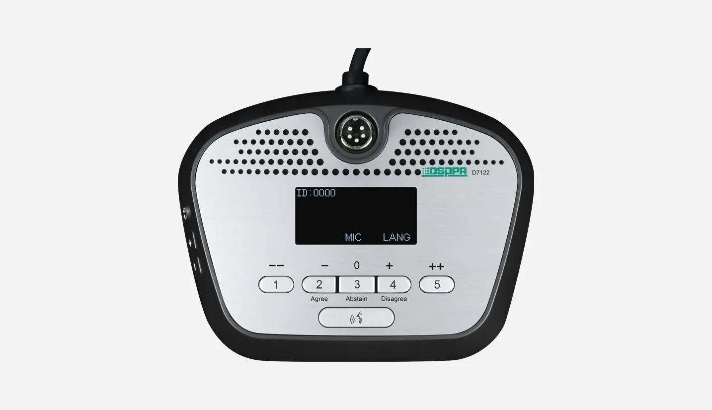 Desktop Discussion Voting Conferencing Delegate Mic for Audio Conference System