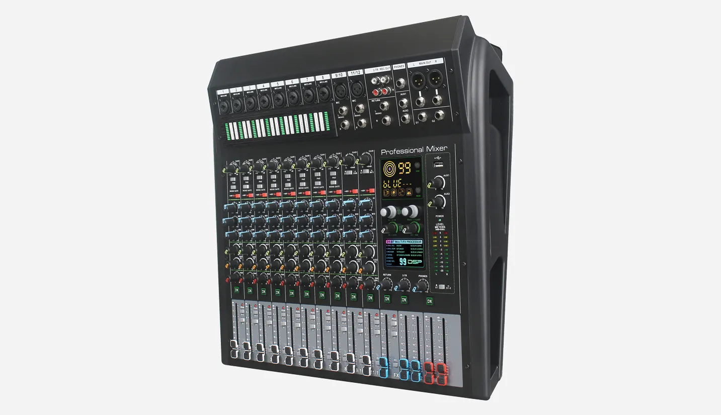 12-Channel Analog Mixing Console
