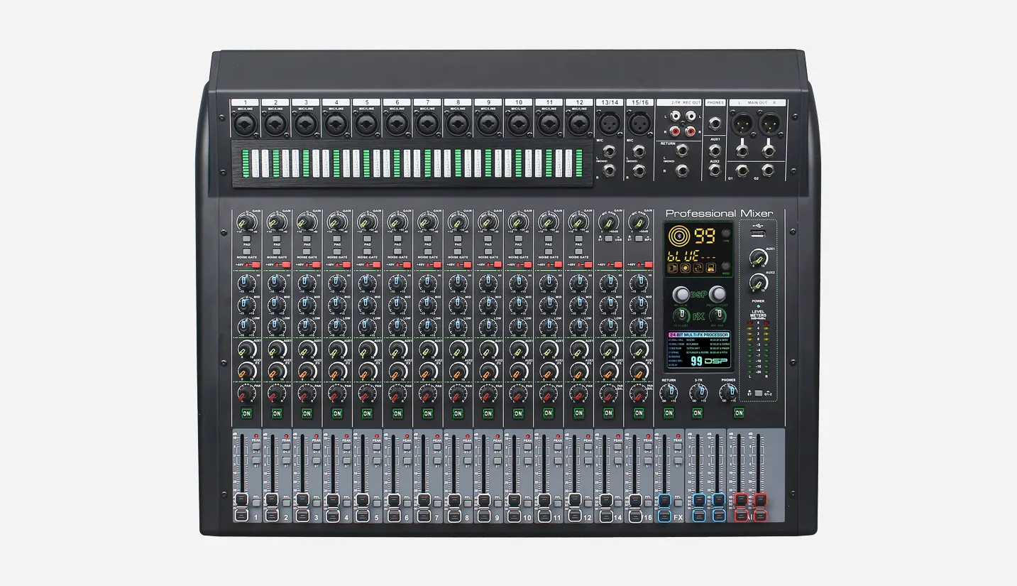 16-Channel Analog Mixing Console