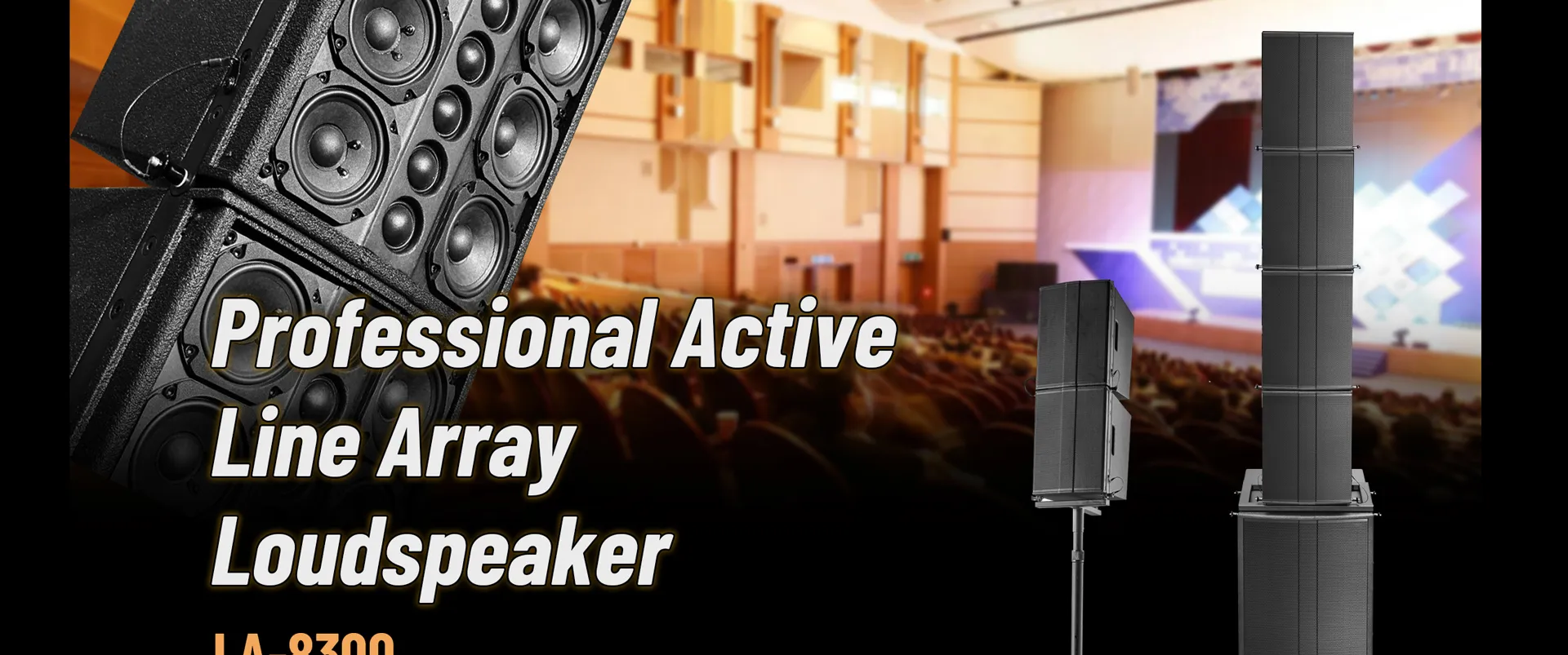 Professional Active Line Array Loudspeaker System