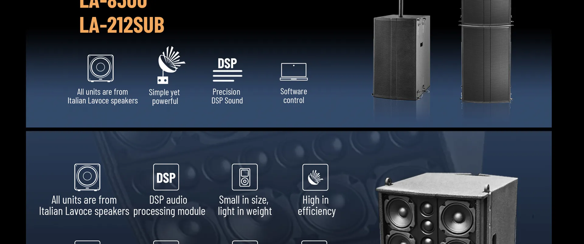 Professional Active Line Array Loudspeaker System