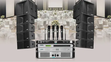 Double 10 Array Full Range Speaker ProAV Sound System for Huge Banquets LA1420 & LA1420S