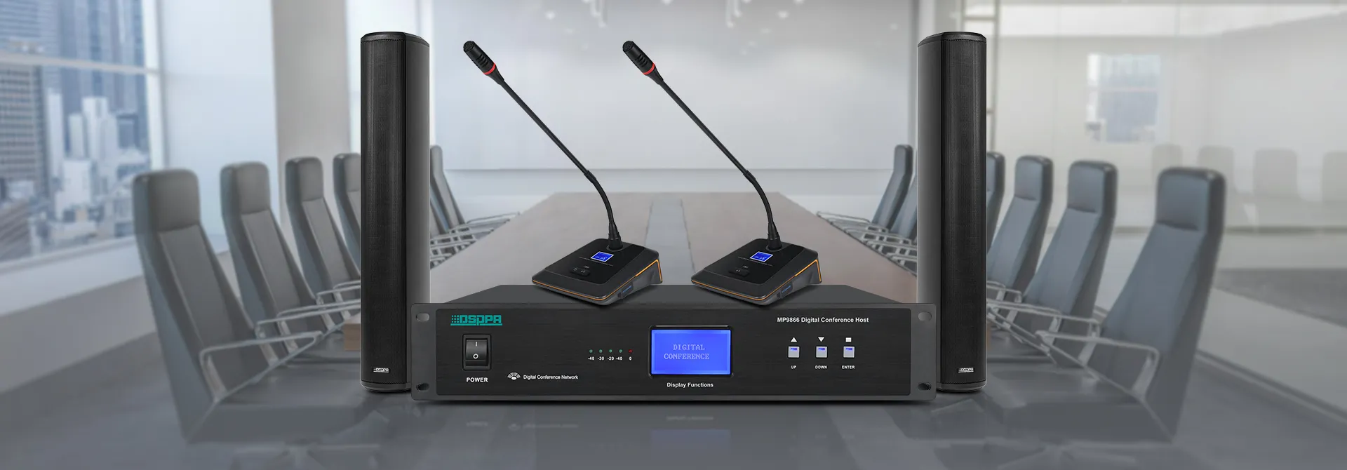 Digital Conference System Solution for Small and Medium-Sized Conference Rooms MP9866