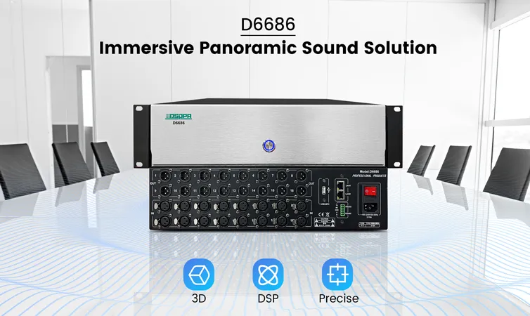 Immersive Panoramic Audio System Solution For Conference Hall and Lecture Hall D6686