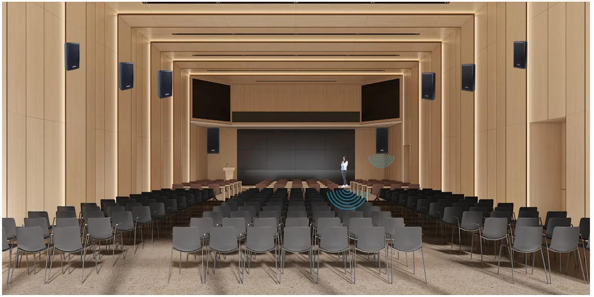 Immersive Panoramic Audio System Solution For Conference Hall and Lecture Hall D6686