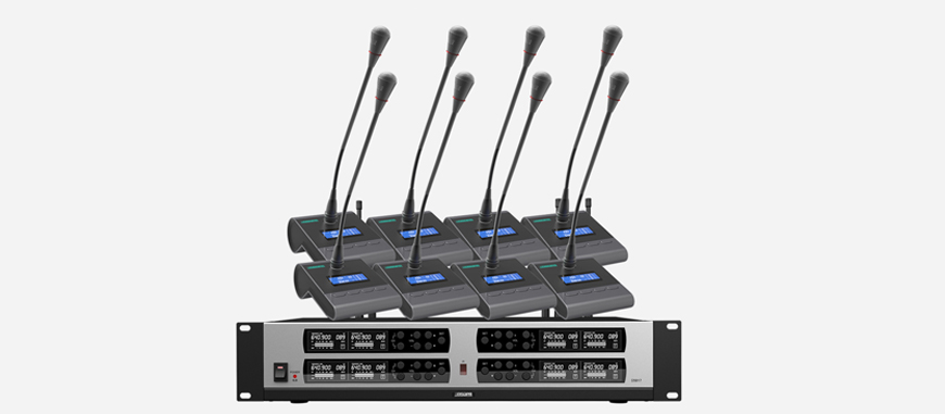 True Diversity UHF Wireless Microphone System (8 rechargable desktop mic)