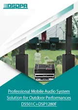 Professional Mobile Audio System Solution for Outdoor Performances D5501C+DSP1280F
