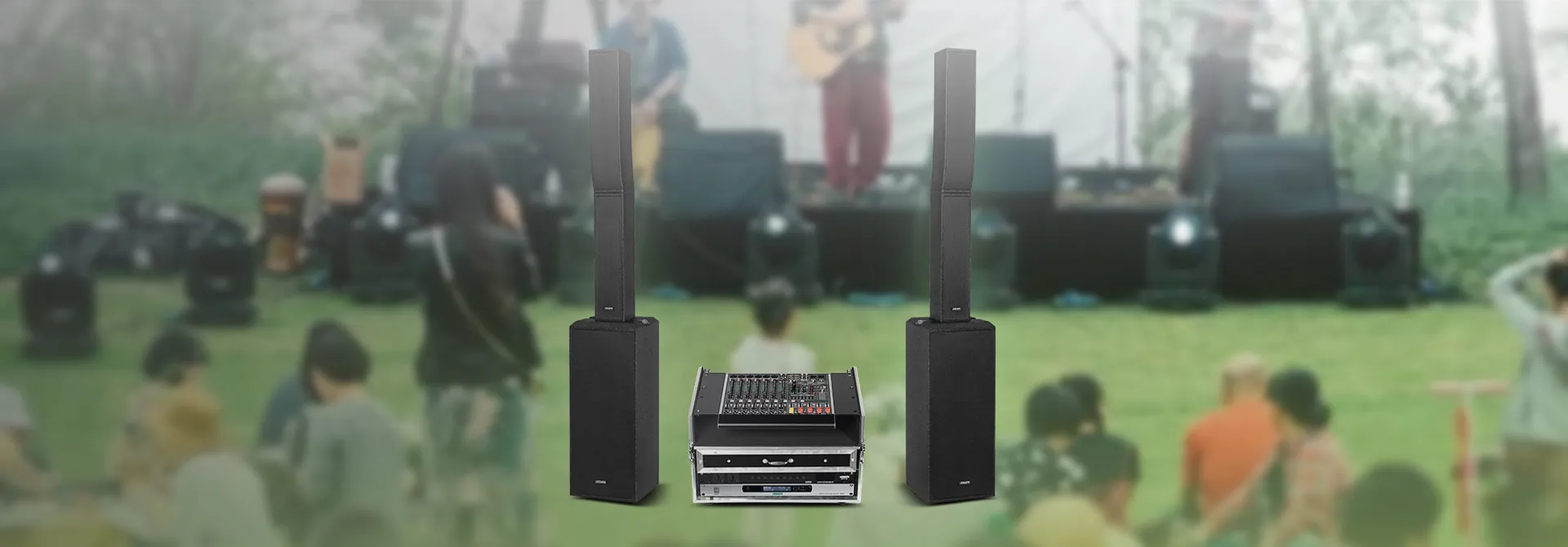 Professional Mobile Audio System Solution for Outdoor Performances D5501C+DSP1280F