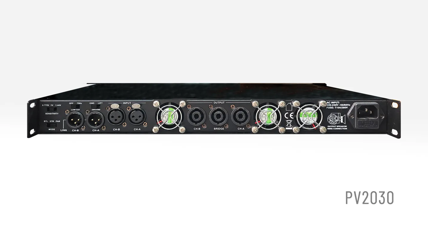 Dual-Channel Digital Power Amplifier (1U)