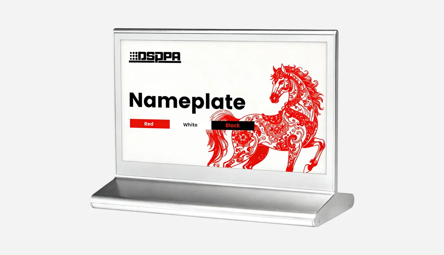 7.5 Inch Double-Sided Tricolor E-Ink Screen Meeting Nameplate