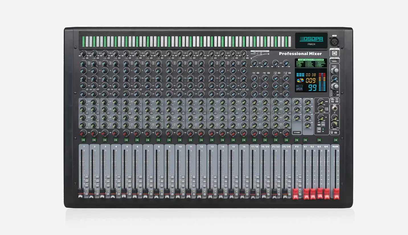 24-Channel 4-Group Bus Mixing Console