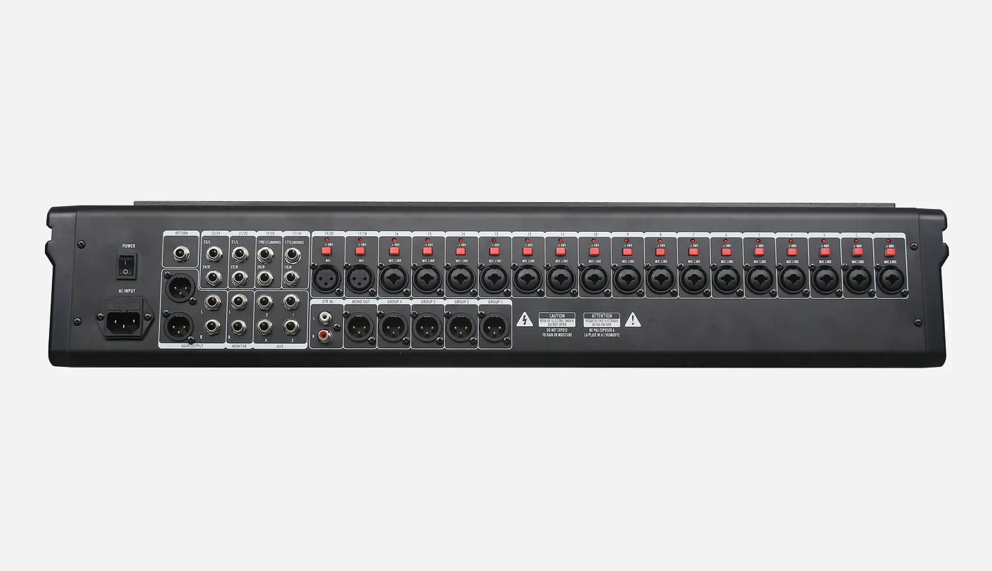 24-Channel 4-Group Bus Mixing Console