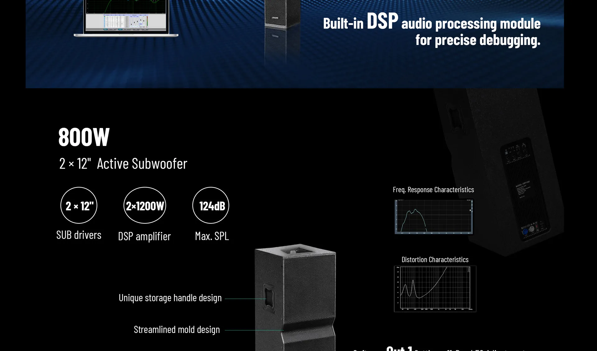 1600W Professional Active Line Array Speaker System