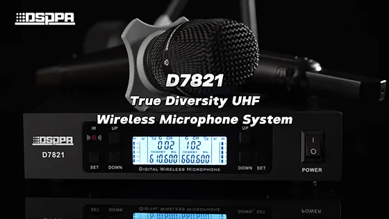 True Diversity UHF Wireless Microphone System D7821
