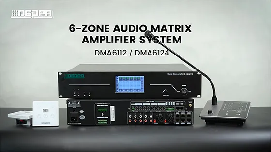 6-Zone Audio Matrix Amplifier System DMA6112 DMA6124