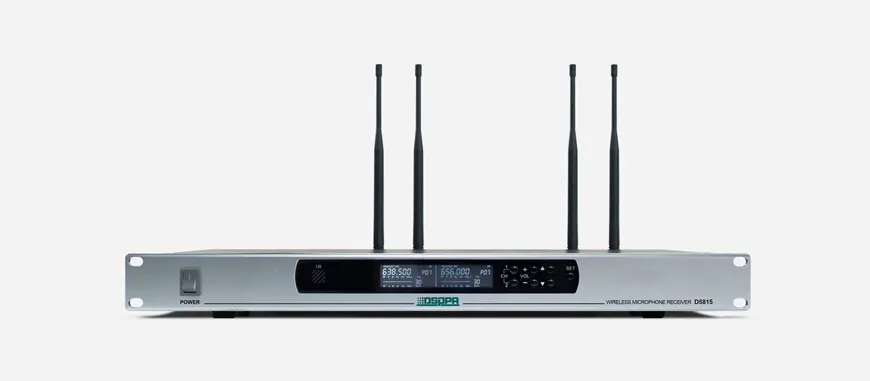 2 Channels Wireless Microphone System Receiver