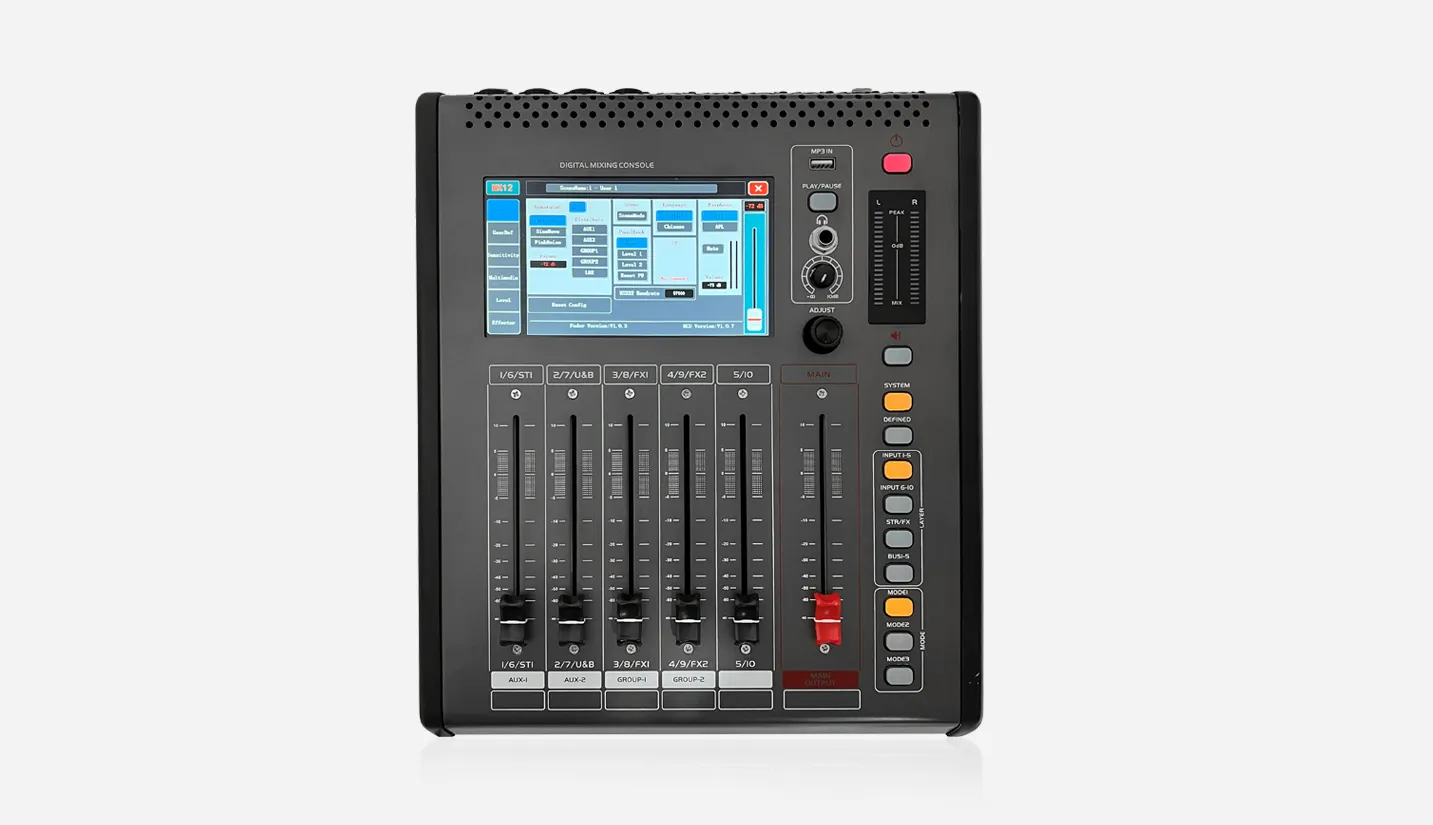 12-Channel Professional Digital Mixing Console
