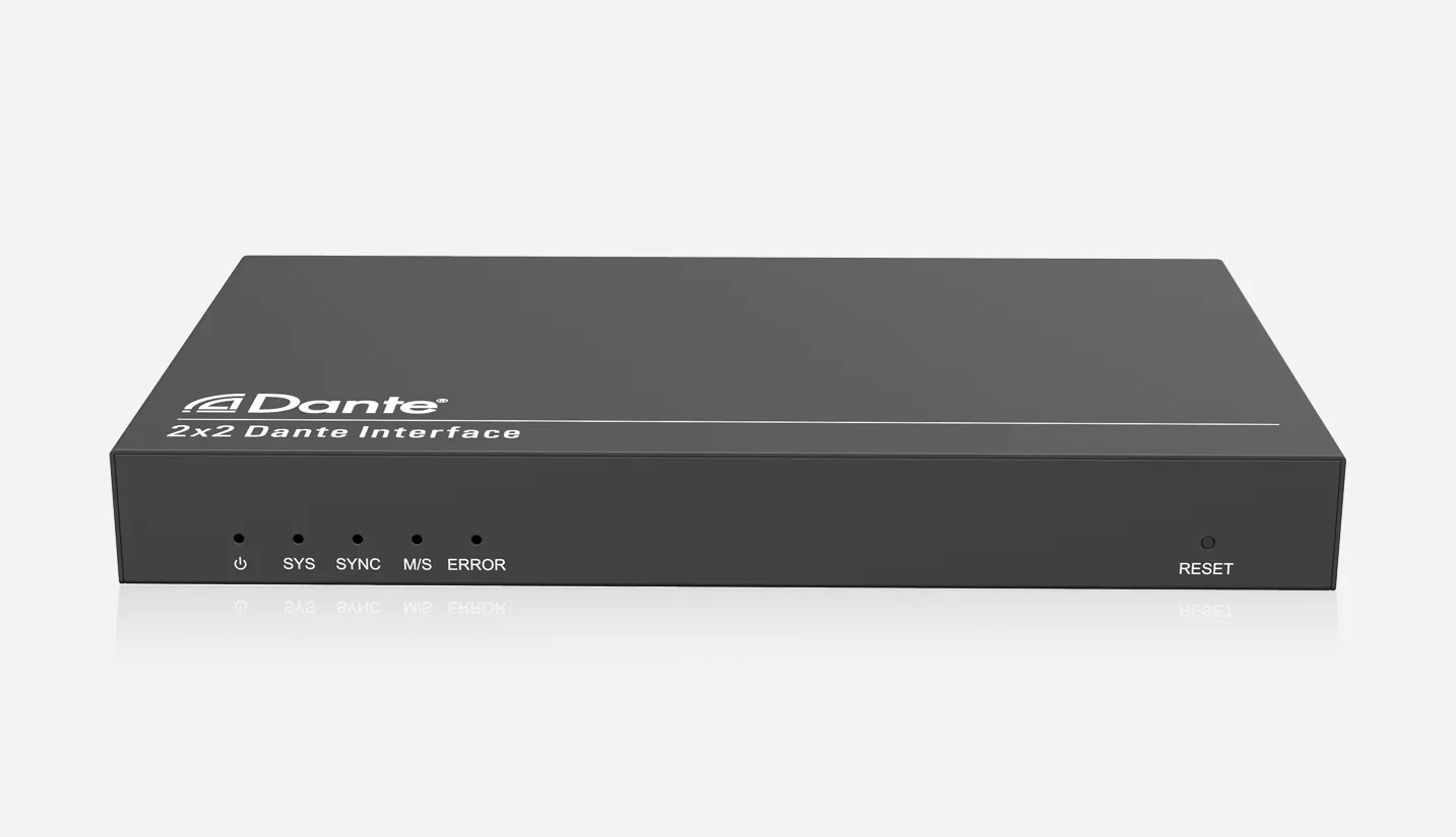 Surface Mount 2×2 Dante  /  AES67 Interface