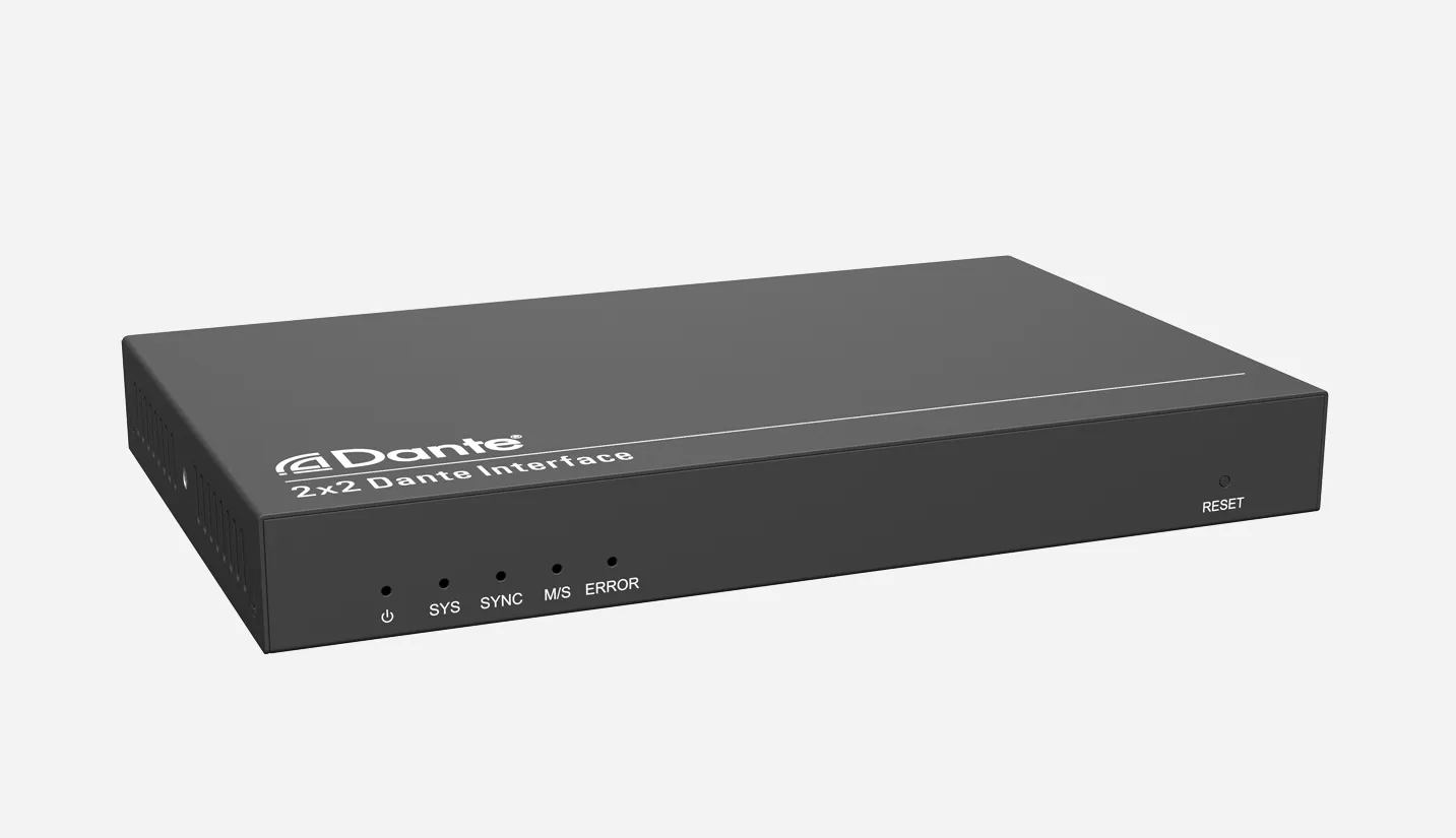 Surface Mount 2×2 Dante  /  AES67 Interface