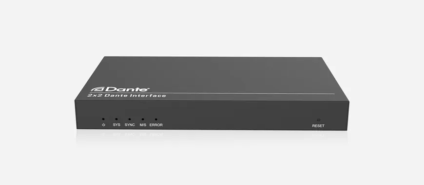 Surface Mount 2×2 Dante  /  AES67 Interface