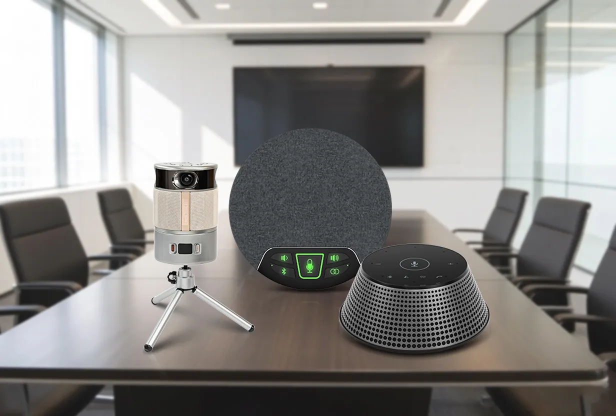 Omnidirectional Speakerphone System | 360° Conference Speaker Microphone Solution