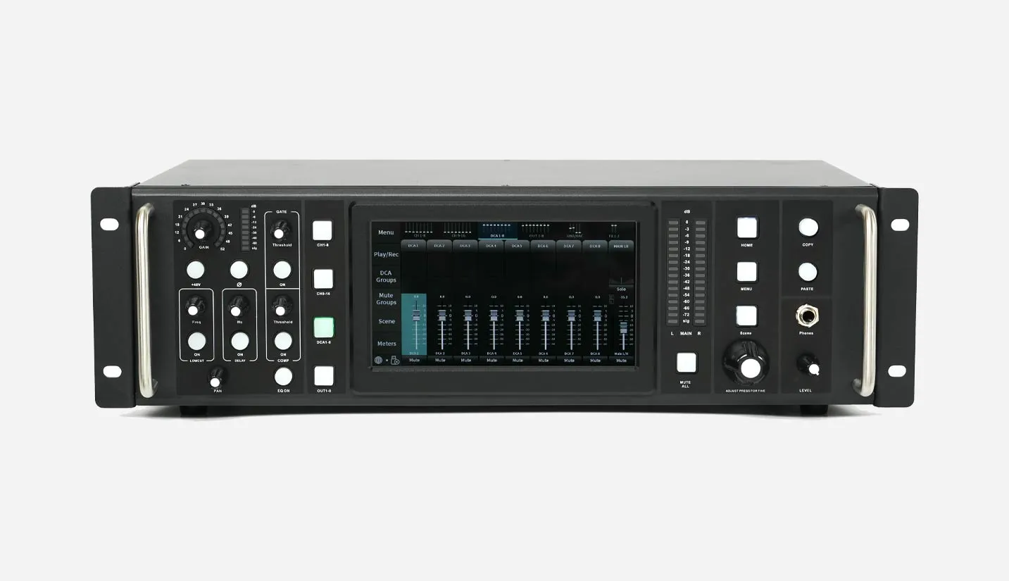 low latency high precision digital audio console