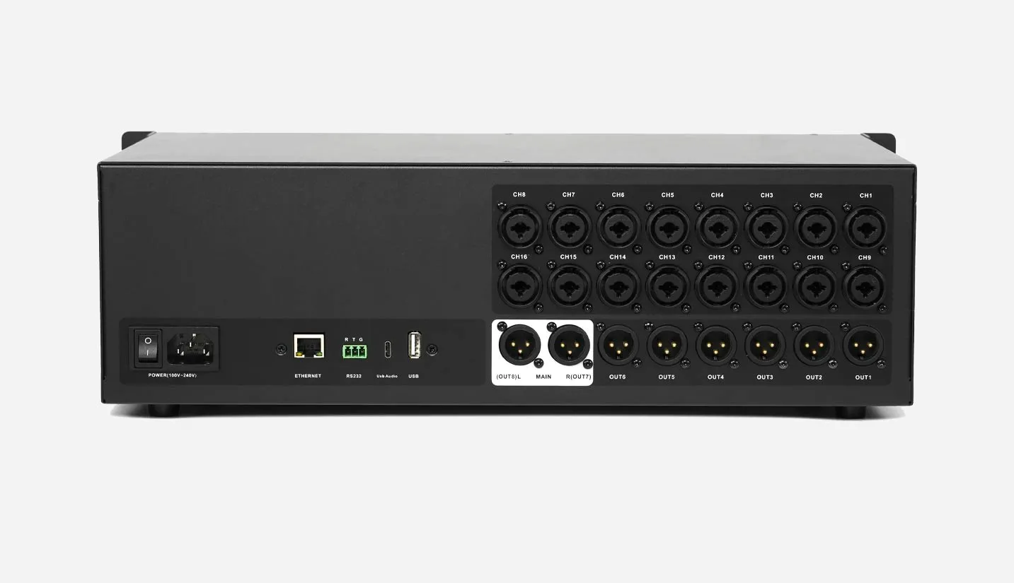 multi channel audio mixer for live streaming and recording