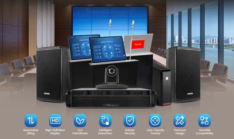 Paperless Conference System Solution for Press Conference Rooms D7600