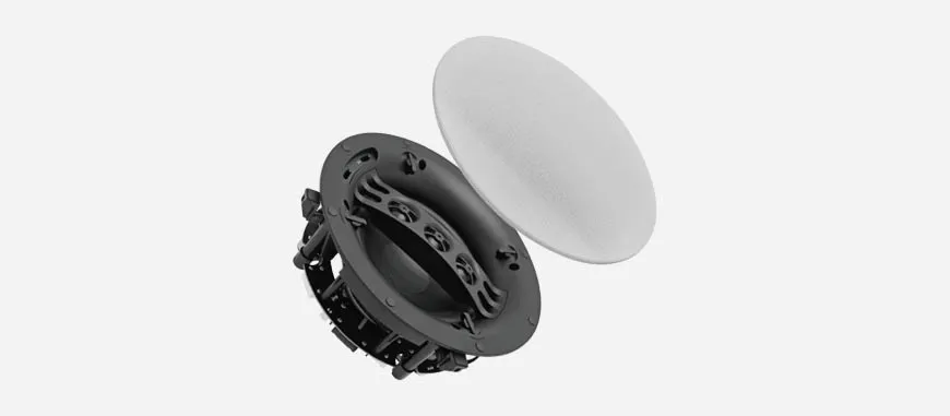 8-Inch Three-Tweeter In-Ceiling Speaker  with 100V & 8Ω Inputs